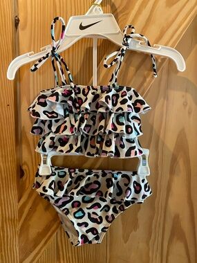 Infamous swim - Mini Poppy Bikini Set - Candy Leopard - size 4